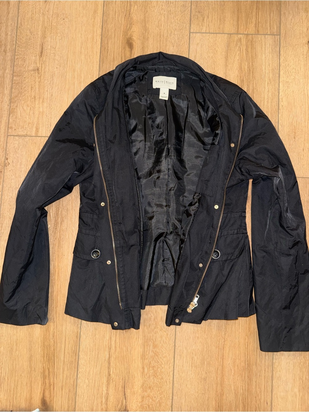 White House Black Market black Lightweight Utility Jacket M